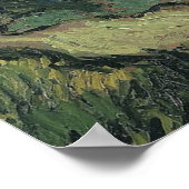 Van Gogh Landschap bij schemering Poster (Hoek)
