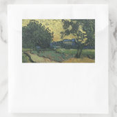 Van Gogh Landschap bij schemering Rechthoekige Sticker (Tas)