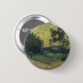 Van Gogh Landschap bij schemering Ronde Button 5,7 Cm (Voorkant /achterkant)