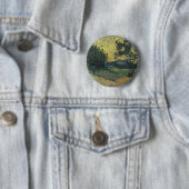 Van Gogh Landschap bij schemering Ronde Button 5,7 Cm (In situ)