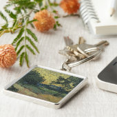 Van Gogh Landschap bij schemering Sleutelhanger (Zijkant)