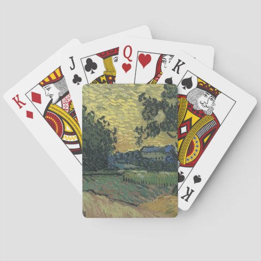 Van Gogh Landschap bij schemering Speelkaarten (Achterkant)