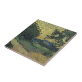 Van Gogh Landschap bij schemering Tegeltje (Zijkant)