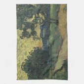 Van Gogh Landschap bij schemering Theedoek (Verticaal)