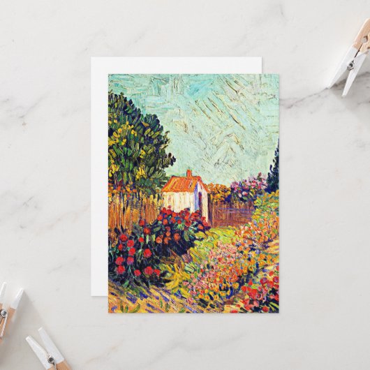 Van Gogh - Landschap, fijne kunst, Kaart (Voorkant / Achterkant in situ)