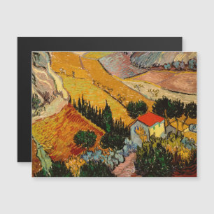 Van Gogh - Landschap House Plowman Magnetic Kaart
