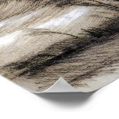 Van Gogh - Landschap in Stormy Weather Poster (Hoek)