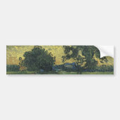 Van Gogh Landschap in Twilight Bumpersticker (Voorkant)