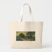 Van Gogh Landschap in Twilight Grote Tote Bag (Voorkant)