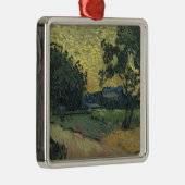 Van Gogh Landschap in Twilight Metalen Ornament (Rechts)
