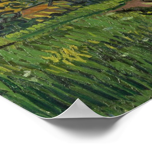 Van Gogh - Landschap in Twilight Poster (Hoek)