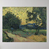 Van Gogh Landschap in Twilight Poster (Voorkant)