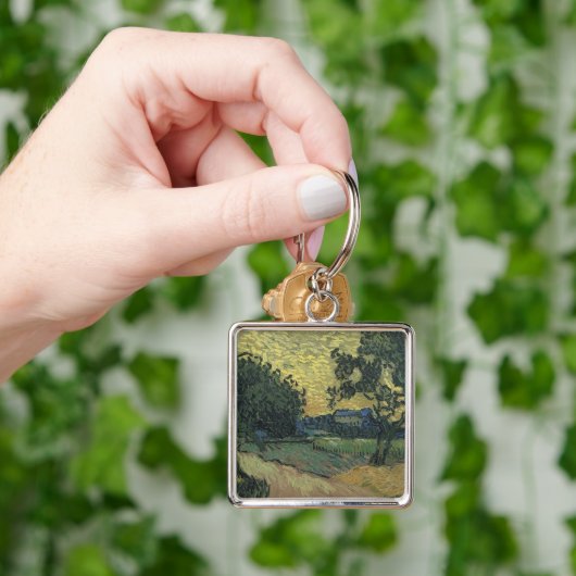 Van Gogh Landschap in Twilight Sleutelhanger (Hand)