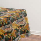 Van Gogh Landschap met House en Plowman Tafelkleed (Voorbeeld)