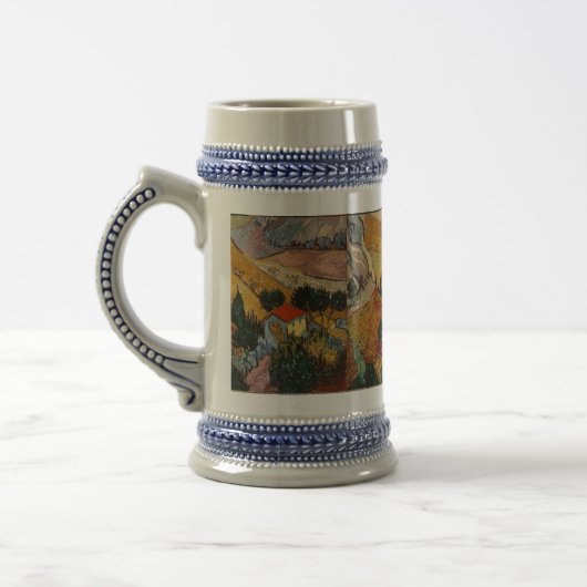 Van Gogh Landschap met huis en ploeger Bierpul (Links)