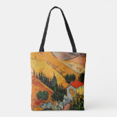 Van Gogh - Landschap met huizen en ploegen Tote Bag (Achterkant)