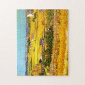 Van Gogh: Landschap nabij palen Legpuzzel (Verticaal)