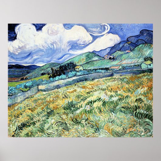 Van Gogh - Landschap vanuit Saint-Remy, Poster (Voorkant)