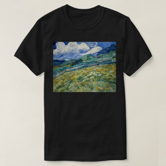 Van Gogh Landschap vanuit SaintRemy Modern Art Pai T-shirt (Design voorkant)