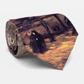 Van Gogh - Lane met poplars Stropdas (Opgerold)