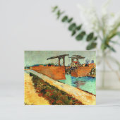 Van Gogh - Langlois Bridge met Road Briefkaart (Staand voorkant)