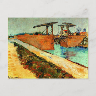 Van Gogh - Langlois Bridge met Road Briefkaart