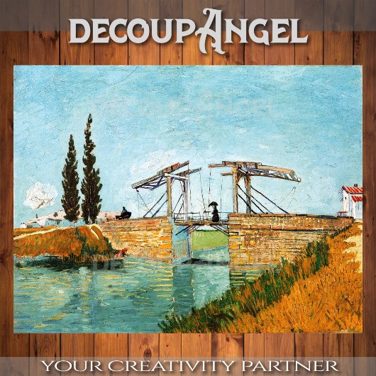 Van Gogh - Langloisbrug bij Arles Decoupage Tissuepapier