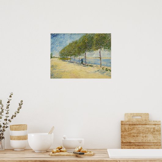 Van Gogh - Langs De Seine Poster (Keuken)