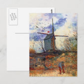 Van Gogh - Le Moulin de La Galette Windmill Briefkaart (Voorkant / Achterkant)