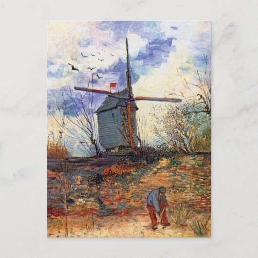 Van Gogh - Le Moulin de La Galette Windmill Briefkaart (Voorkant)