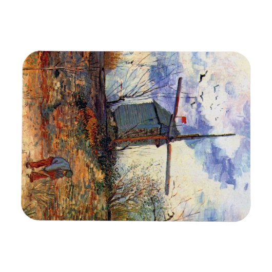 Van Gogh - Le Moulin de La Galette Windmill Magneet (Horizontaal)