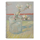 Van Gogh - Lente van Bloeiende Amandel in een glas Notitieboek (Voorkant)