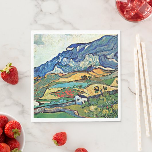 Van Gogh - Les Alpilles Berglandschap, Servet (Insitu)