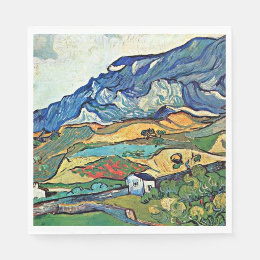 Van Gogh - Les Alpilles Berglandschap, Servet (Voorkant)