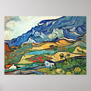 Van Gogh - Les Alpilles Mountain Landscape Poster