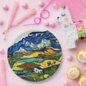 Van Gogh - Les Alpilles Papieren Bordje (Feest)