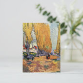 Van Gogh; Les Alyscamps (begraafplaats),  kunst Briefkaart (Staand voorkant)