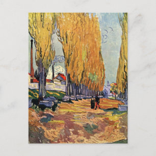 Van Gogh; Les Alyscamps (begraafplaats), kunst Briefkaart