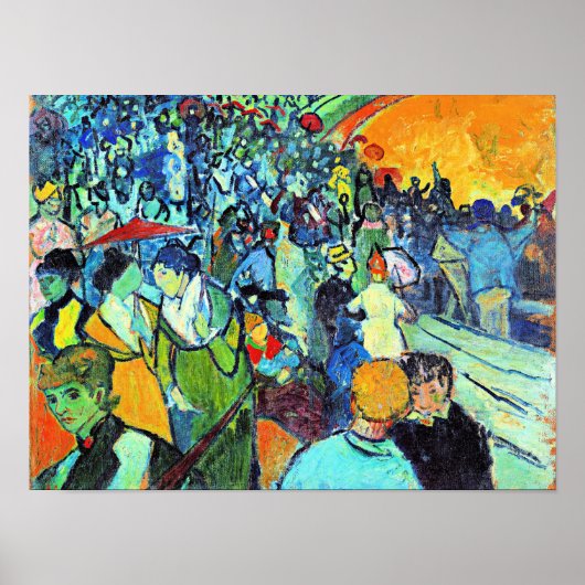 Van Gogh - Les Arenes, beroemd schilderij Poster (Voorkant)