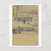Van Gogh Letter Sketch 330 Briefkaart (Voorkant)