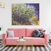 Van Gogh Lila Struik Canvas Afdruk (Insitu (Woonkamer))