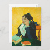 Van Gogh - Madame Joseph-Michel Ginoux, Briefkaart (Voorkant / Achterkant)