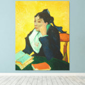 Van Gogh - Madame Joseph-Michel Ginoux, Canvas Afdruk (Insitu (Houten vloer))