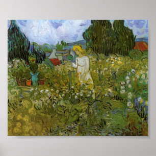 Van Gogh - Mademoiselle Gachet in haar tuin Poster