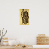 Van Gogh - Man en vrouw van achteren Poster (Keuken)