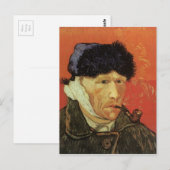 Van Gogh - Man met pijpleiding Briefkaart (Voorkant / Achterkant)