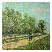 Van Gogh - Man met spade... Tegeltje (Voorkant)