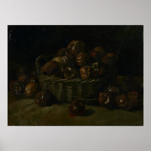 Van Gogh - Mand met appels Poster (Voorkant)