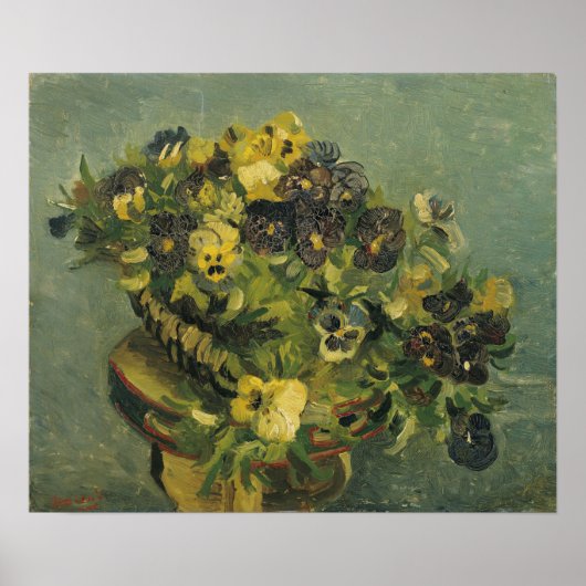 Van Gogh - Mand met viooltjes Poster (Voorkant)
