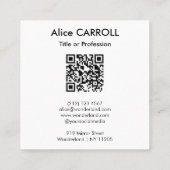 Van Gogh - Masterstuks Mosaic Patchwork - QR-code Vierkante Visitekaartje (Achterkant)